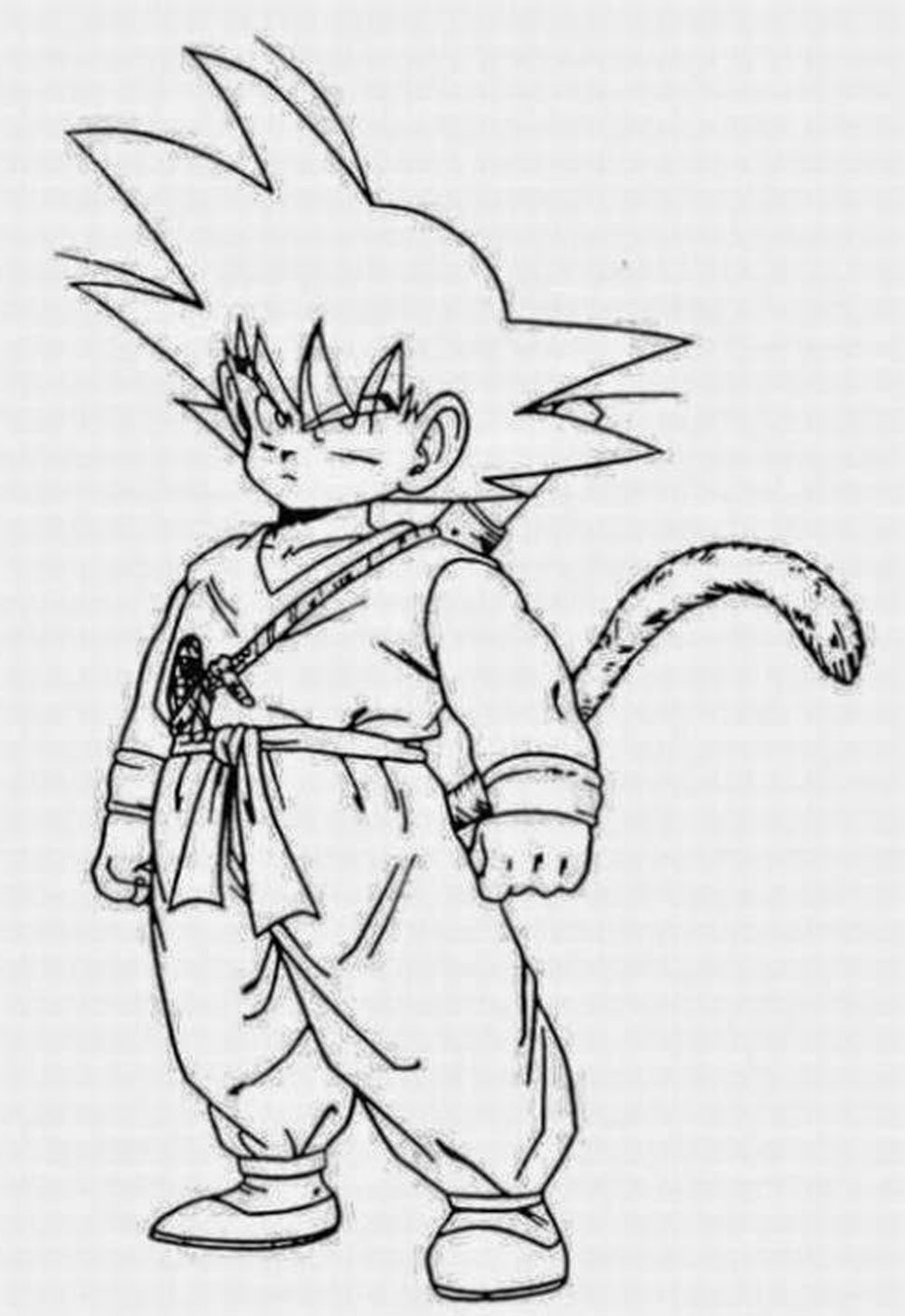 ᐈ Colorea A Goku Dibujos Para Pintar Degokunet
