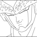 Dibujo de la cara de Cell perfecto
