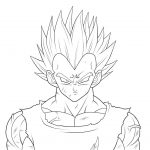dibujo Majin Vegeta para colorear