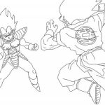Vegeta vs Goku dibujo primera batalla