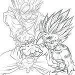 Kame hame h&aacute; padre - hijo dibujo goku gohan
