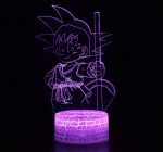 Lámpara de Goku niño púrpura