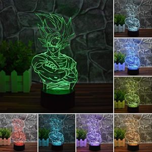 Lámpara led de Son Goku con todos los colores DBS
