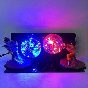 Lámpara de escena de batalla entre Goku y Vegeta